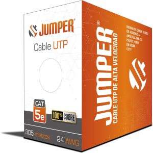 CABLE INTERIOR UTP CAT 5E JCJUMPER 100% COBRE 24AWG