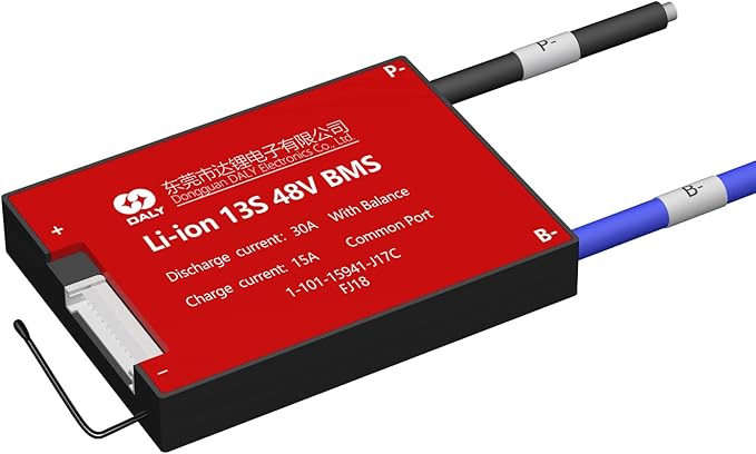 DALY BMS 13S 48V 30A Módulo de protección de batería de iones de litio