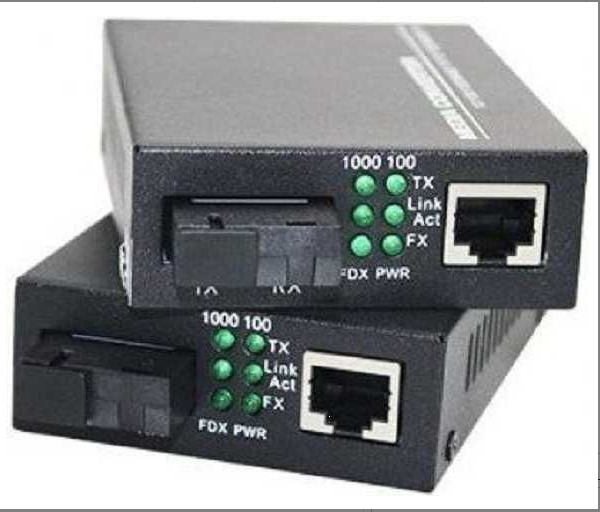 TRANSCEIVER MEDIA CONVERTER FIBRA A RJ45 GIGABIT SINGLE MODE JCJUMPER (TX+RX)PAR