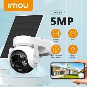 CAMARA IMOU SOLAR AOV PT 5MP KIT CONEXION WIFI + 4G DETECCION HUMANA IPCB7ED5M0TEA