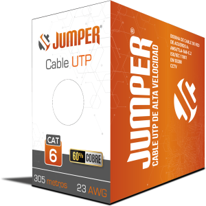 CABLE INTERIOR UTP CAT 6 60% COBRE 23AWG JCJUMPER