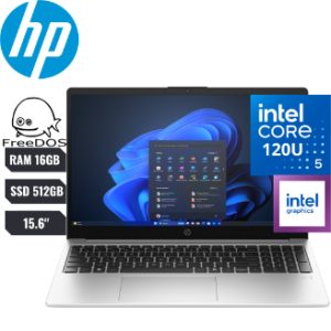 LAPTOP HP 250R G10 CORE 5-120U 15.6″ 16GB 512SSD D66ZGAT#ABM