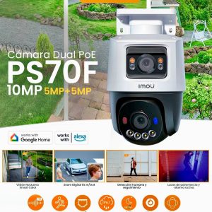 CAM IMOU IP/PT 10MP CRUISER DUAL POE IPC-PS70FN-10M0