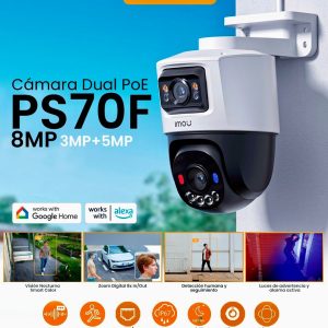 CAM IMOU IP/PT 8MP CRUISER DUAL POE IPC-PS70FN-8M0