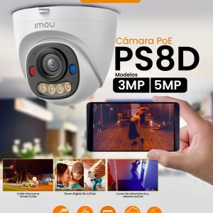 CAM IMOU IP DOMO /POE/audio/IP67/full color/ 3K/5MP ONVIF IPC-PS8D-5V0
