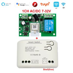 Tuya WiFi smart RELAY DC/AC 7-32V 1CH