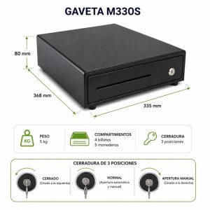 CAJON DE DINERO MINI CASH DRAWER 33.5*36.8*8cm JC JUMPER
