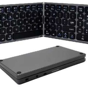 TECLADO PLEGABLE INALAMBRICO BLUETOOTH RECARGABLE FK328 CON TECLADO NUMERICO